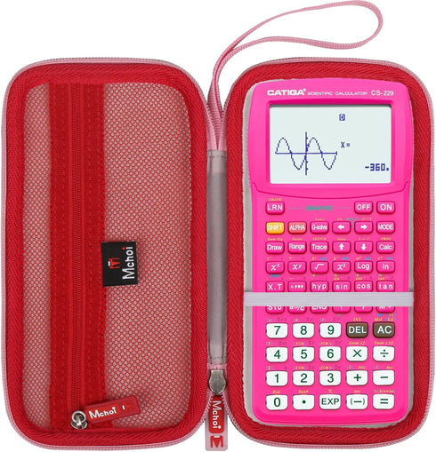 Mchoi Hard Portable Case Compatible with CATIGA Scientific Graphic Calculator CS121, Shockproof Waterproof Scientific Calculators Protective Case,...