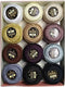 Wonderfil Eleganza #8 Perle Cotton Embroidery Thread Sampler Collection, "Neutrals"...