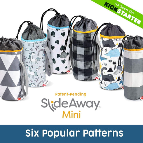 Creative QT SlideAway, Buffalo Check Print, On-The-Go Mini Storage Bag and Table Top Play Mat For Kids and Toddlers, Room and Travel Toy Organizer...