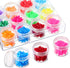 Blulu Clear Bead Organizer Bead Storage Containers Set with 12 Boxes (1.5 x 1.5 x 1.38 Inches)...
