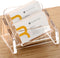 SANRUI Acrylic Business Card Holder for Desk, Desktop Clear Business Card Display Stand , Business Name Card Organizer for Women and Men (Horizont...