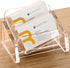 SANRUI Acrylic Business Card Holder for Desk, Desktop Clear Business Card Display Stand , Business Name Card Organizer for Women and Men (Horizont...