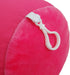 Microbead Bolster Tube Travel Pillow - Compact Neck Roll Pillow for Airplane, Car, or Home - Soft Lumbar Support Pillow - Pink...