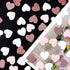 Rose-Gold Pink White Heart Confetti - 300pcs Valentines Mothers Day Engagement Wedding Baby Shower Bachelorette Birthday Party Table Decoration Gl...