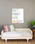 Children's Wall Art Print, Don't Forget to Be Awesome, 11x14, Kid's Room Decor, Gender Neutral Nursery, Inspirational, Motivational, Teenager's Ro...