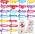 22 Pack Dog Bow Tie Dog Flower Collar Adjustable Bowtie Dog Collar Flower Pet Supplies Collars Dot Print Bowknot Flower Neck Tie for Medium Small ...