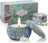 Candles Gifts for Women, 2 Pack 2.5 oz Fresh Gardenia and Jasmine Scented Candles Set for Relaxing Aromatherapy, Up to 24 Hours Burning Time, Natu...