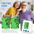 Blood Pressure Monitor Accurate Automatic Upper Arm High Blood Pressure Monitors Portable LCD Screen Powered by Battery with Adjustable Cuff and S...