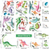 Glow in The Dark Dinosaur Wall Decals, Glowing Stickers for Ceiling, Boys Bedroom Decoration, Large Luminous Removable Dinosaur Wall Decor for Nur...