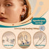 IRONBOX 12Pairs 14K Gold Plated Huggie Hoop Studs Earrings Set for Women Small Dainty Minimalist Chain Earrings Cartilage CZ Ball Earring Sets for...