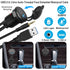 QIANRENON USB3.0 & 3.5mm Audio Threaded Fixed Embedded Car Waterproof Cable 5Gbps TRS 3.5mm & USB3.0 Dashboard Panel Mount Extension Cable, LED Li...