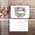 50 Thank You Postcards-Blank Thank You Note Card, Floral Watercolor Calligraphy Note Card Stationery for Wedding, Bridesmaid, Bridal or Baby Showe...