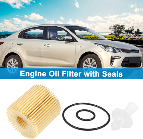 X AUTOHAUX Engine Oil Filter Replacement YZZA1 04152-YZZA 04152-31090 04152-YZZG1 Oil Fuel Filter for Toyota Avalon Touring XLE 3.5L V6 - Gas 2022...