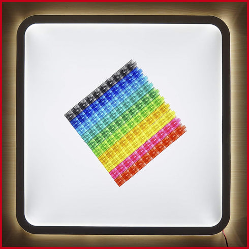 edxeducation Translucent Linking Cubes - Construction Toy for Early Math - Set of 100 - 0.8 Inch - Light Table Toy - Elementary + Preschool Learni...