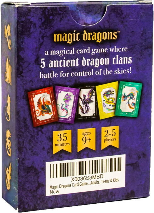 Magic Dragons Card Game - New! - Trick-Taking, Card-Capture Family-Friendly Dragon Game | Fun Card Games for Adults, Teens & Kids | 2-5 Players | ...