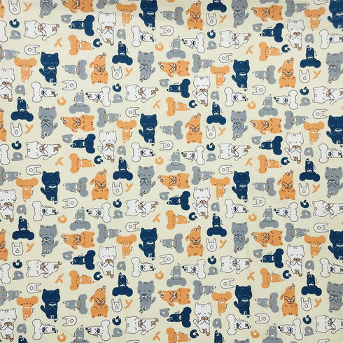 Cat Fabric Fat Quarters Bundles Cute Animal Pattern Cotton Quilting Fabric for Sewing Crafting 18" x 22" (7pcs) SZRUIZFZ...