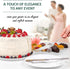 Wedding Cake Knife and Server Set – 2-Pcs Cake Cutter and Cake Server Spatula – Food Grade Stainless Steel Cake Serving Set for Home, Special Even...