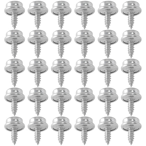Moicstiy 30Pcs 3/8 Inch Stainless Steel Screws Snaps, Fastener Screw Snaps Marine Grade Boat Canvas Snaps for DIY Cover Furniture...