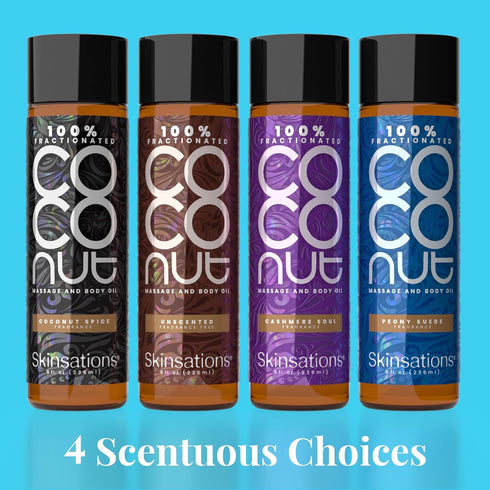 Cashmere Soul Scented Body Oil - Fragrance Oil for Skin with Fractionated COCONUT Oil - After Shower Body Oil for Women and Men, Body Moisturizer,...