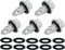 5PCS M14x1.5MM Magnetic Engine Oil Drain Plug Fit Ford Jeep Chrysler Dodge Lincoln Fiat Ram LandRover Mercury Select Models, Replace 090-115 090-1...