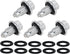 5PCS M14x1.5MM Magnetic Engine Oil Drain Plug Fit Ford Jeep Chrysler Dodge Lincoln Fiat Ram LandRover Mercury Select Models, Replace 090-115 090-1...
