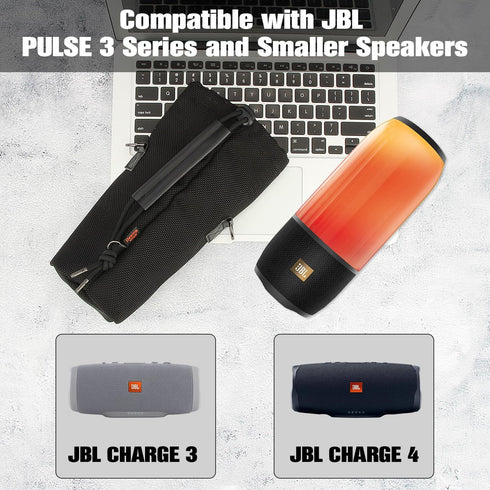 Desing Wish Speaker Carrying Case Bag Compatible with JBL Charge 3/ Charge 4/ Pulse 3 - Portable Bluetooth Speaker, Anti Scratch Speaker Protector...