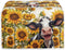 Sunflower Cow Printed Toaster Cover for 4 Slice Bread Maker, Anti Fingerprint Oven Dust Protector, Small Kitchen Appliance...