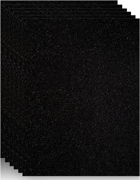 BigOtters 27 Sheets Black Glitter Cardstock Paper, A4 Sparkly Cardstock for DIY Art Project Scrapbook Birthday Wedding Party Decoration School Sup...