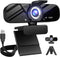 Full HD Webcam with Built-in Microphone and Rotatable Tripod, 1080P Video and Wide Angle Camera, Privacy Cover, for Desktop PC or Laptop Computer...