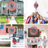 Hanging Wind Spinners Outdoor, American Flag Eagles Patriotic Wind Spinner 12in Large Metal 3D Art Kinetic Craft Spinner for Garden Sculptures Dec...
