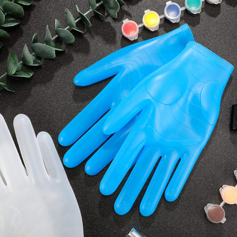 3 Pairs Silicone Gloves for Epoxy Resin Casting Reusable Waterproof Epoxy Gloves Safe Silicone Finger Protectors for DIY Jewelry Making Work Craft...