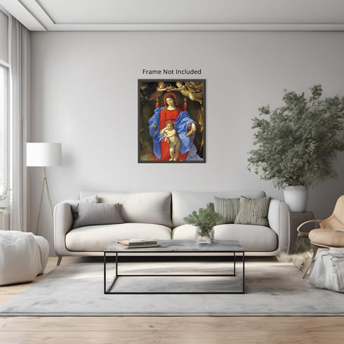 Posterizer 1 pcs-Madonna and Child 1624-1625 painting poster-Religious Posters-Gifts for Christians -Decor for Church, Sunday School Classroom- un...