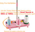 Light Weight Thread Stand - 3 Spools Holder for Domestic (Home-Base) Embroidery and Sewing Machines - Four Colors for Choices - Pink...