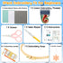 Ponpon 3 Sets Embroidery Kit for Beginners, Embroidery Kit for Adults with Follow Instruction, Cross Stitch Kits with Wooden Embroidery Hoops (Stl...