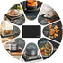 Heat Resistant Mat for Air Fryer Site, Fireproof Silicone Mat for Kitchen Countertop, Non-slip and Waterproof, Countertop Protector (Black, 30"X20...