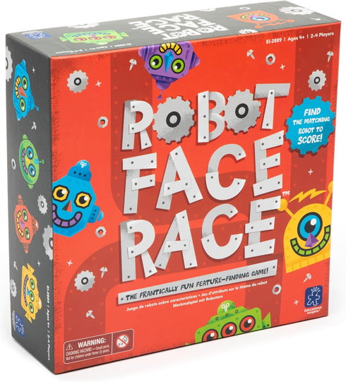 Educational Insights Robot Face Race, Fast Paced Color Recognition Matching Game, for 2-4 Players, Award-Winning Fun Family Board Game for Kids Ag...