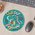 Round Mousepad, New York Cool Dinosaur boy Cartoon Holding Skateboard Mouse Pads, Non-Slip Rubber Base Mouse Pad, for Desktop Notebook Mouse Mat 7...