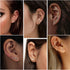 YADOCA 24PCS 16G Cartilage Earring for Women Men Surgical Steel Cartilage Stud Earring Hoop Set Lip Rings CZ Opal Hypollergenic Screw Back Earring...