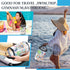 Sanwuta Beach Theme Clear Lotion Toiletry Bag Travel Makeup Case Waterproof PVC Cosmetic Bag with Handle Zipper Portable Survival Organizer Pouch ...
