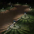 2 Pack Solar Pathway Lights Outdoor - Bright Solar Powered Garden Lights with Warm White LED, Auto On/Off Waterproof Path Lights Decorative, Lands...