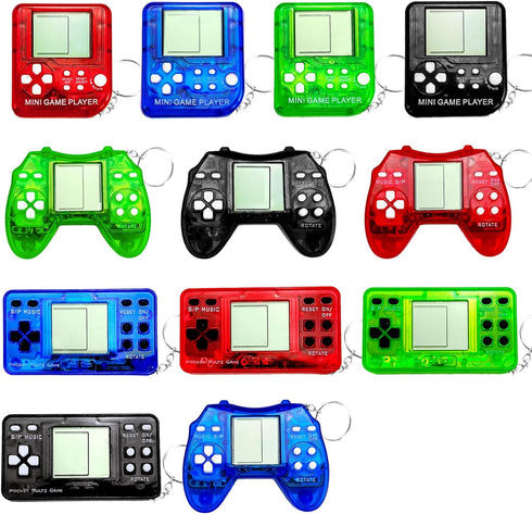 Video Game Party Favors, Video Game Keychain, Birthday Gaming Party Gifts, Mini Game Console for Kids Classroom Prizes, Goodies Bags Stuffer, Back...