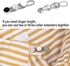 OSOPOLA 12 Pcs Collar Extenders - 3 Styles Neck Extender Elastic Button for Expanding Length for Men Women Dress Shirts (Black, White, Silver) HE1...