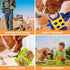 Fossa Dog Enrichment Puzzle Toy, Interactive Snuffle Ball for Dogs Encourage Stimulation Food Foraging Skill, Resistant Rope to Hide Treat for Agg...