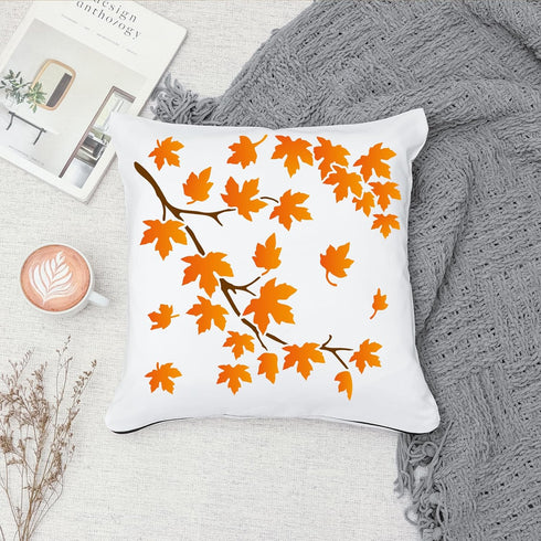 2pcs Maple Leaf Stencil 11.8×11.8inch Fall Leaf Stencils for Painting Reusable Maple Leaf Autumn Templates with Paint Brush for DIY Crafts Canvas ...