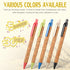 CHENGU 30 Pack Wheat Straw Pens Cork Recycled Ballpoint Retractable Pens with Comfortable Grip Black Ink Click Office Supplies Pens for School Jou...