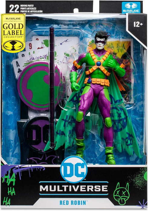 McFarlane Toys - DC Multiverse Red Robin (Jokerized) Gold Label, 7in Action Figure...