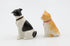 20781 Fine Porcelain Dog and Cat Salt and Pepper Shakers Set, 3-3/8" H...
