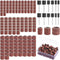 162 Pieces Sanding Drums Kit Drum Sander for Drill with Storage Box Including 150 Pieces Sanding Band Sleeves and 12 Pieces Drum Mandrels for Rota...