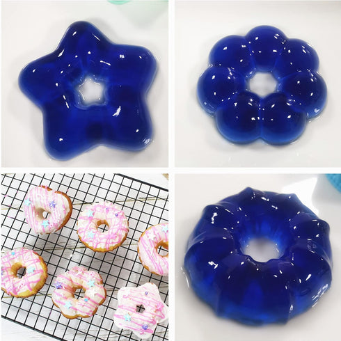 To encounter 24Pack Silicone Molds, Nonstick 3 inches Donut Mold, Silicone Baking Cups, Donut Pan, Muffin, Jello, Bagel Pan, Oven- Microwave- Dish...