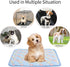 NACOCO Pet Cooling Mat Cat Dog Cushion Pad Summer Cool Down Comfortable Soft for Pets and Adults (L, Blue)...